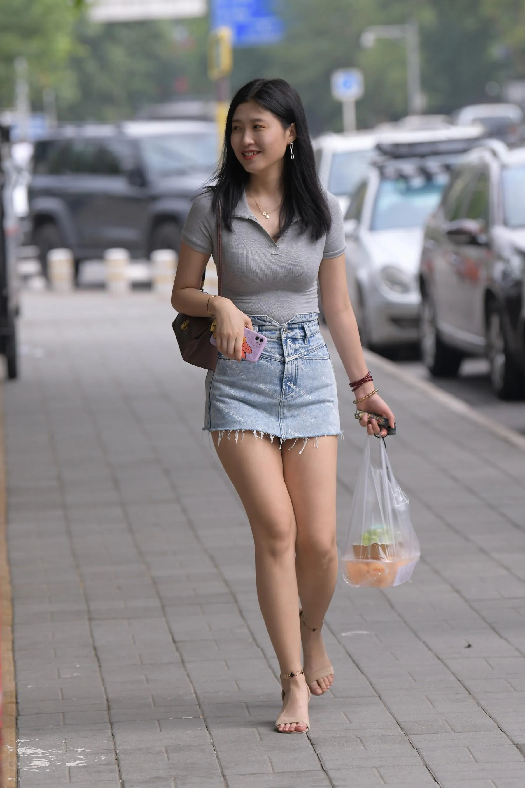 魔镜街拍 NO.169 一只麋鹿摄影-牛仔短裙美女 [235P]插图4